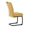 Jídelní židle, žlutá, látka, DCL-E2008 YEL2
