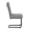 Jídelní židle, šedá, látka, DCL-P3107 SIL2