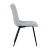 Jídelní židle, šedá, látka, DCL-L1094 SIL2