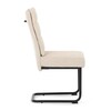 Jídelní židle, béžová, látka, DCL-P3107 CRM2