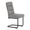 Jídelní židle, šedá, látka, DCL-P3107 SIL2
