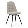 Jídelní židle, béžová, látka, DCL-V2040 CRM2