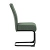 Jídelní židle, zelená, látka, DCL-E2008 GRN2
