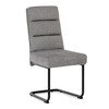 Jídelní židle, šedá, látka, DCL-P3107 SIL2