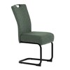 Jídelní židle, zelená, látka, DCL-E2008 GRN2