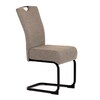 Jídelní židle, béžová, látka, DCL-E2008 CRM2