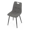 Jídelní židle, šedá, látka, DCL-V2017 GREY2