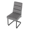 Jídelní židle, šedá, látka, DCL-P3107 SIL2