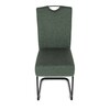 Jídelní židle, zelená, látka, DCL-E2008 GRN2