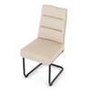 Jídelní židle, béžová, látka, DCL-P3107 CRM2