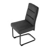 Jídelní židle, šedá, látka, DCL-P3107 GREY2