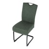 Jídelní židle, zelená, látka, DCL-E2008 GRN2