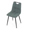 Jídelní židle, zelená, látka, DCL-V2017 GRN2