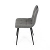 Jídelní židle, šedá, látka, DCL-V2017 GREY2