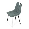 Jídelní židle, zelená, látka, DCL-V2017 GRN2