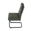 Jídelní židle, zelená, látka, DCL-P3107 GRN2