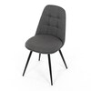 Jídelní židle, šedá, látka, DCL-V2040 GREY2