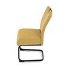 Jídelní židle, žlutá, látka, DCL-E2008 YEL2