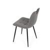 Jídelní židle, šedá, látka, DCL-V2017 GREY2