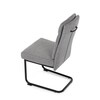 Jídelní židle, šedá, látka, DCL-P3107 SIL2