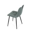 Jídelní židle, zelená, látka, DCL-V2017 GRN2
