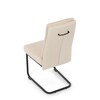Jídelní židle, béžová, látka, DCL-P3107 CRM2