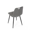 Jídelní židle, šedá, látka, DCL-V2017 GREY2