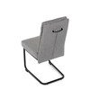 Jídelní židle, šedá, látka, DCL-P3107 SIL2