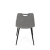 Jídelní židle, šedá, látka, DCL-V2017 GREY2