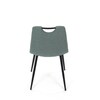 Jídelní židle, zelená, látka, DCL-V2017 GRN2