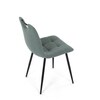 Jídelní židle, zelená, látka, DCL-V2017 GRN2