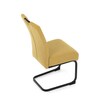 Jídelní židle, žlutá, látka, DCL-E2008 YEL2