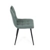 Jídelní židle, zelená, látka, DCL-V2017 GRN2