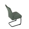 Jídelní židle, zelená, látka, DCL-E2008 GRN2