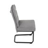 Jídelní židle, šedá, látka, DCL-P3107 SIL2