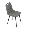 Jídelní židle, šedá, látka, DCL-V2017 GREY2
