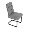 Jídelní židle, šedá, látka, DCL-P3107 SIL2