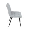 Jídelní židle, šedá, látka, DCL-L1094 SIL2
