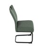 Jídelní židle, zelená, látka, DCL-E2008 GRN2