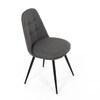 Jídelní židle, šedá, látka, DCL-V2040 GREY2