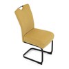 Jídelní židle, žlutá, látka, DCL-E2008 YEL2