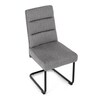 Jídelní židle, šedá, látka, DCL-P3107 SIL2