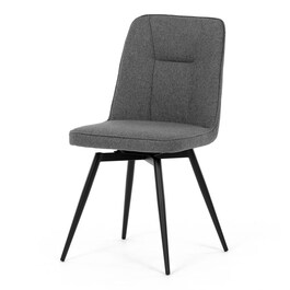 Jídelní židle, šedá, látka, DCL-V2052 GREY2