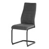 Jídelní židle, šedá, sametová látka, DCL-X7018 GREY2