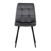 Jídelní židle, šedá, sametová látka, DCL-X7015 GREY2