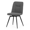 Jídelní židle, šedá, látka, DCL-V2052 GREY2