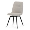 Jídelní židle, béžová, látka, DCL-V2052 CRM2