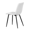Jídelní židle, bílá, sametová látka, DCL-X7015 WT2