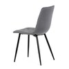 Jídelní židle, šedá, sametová látka, DCL-X7015 GREY2