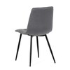 Jídelní židle, šedá, sametová látka, DCL-X7015 GREY2